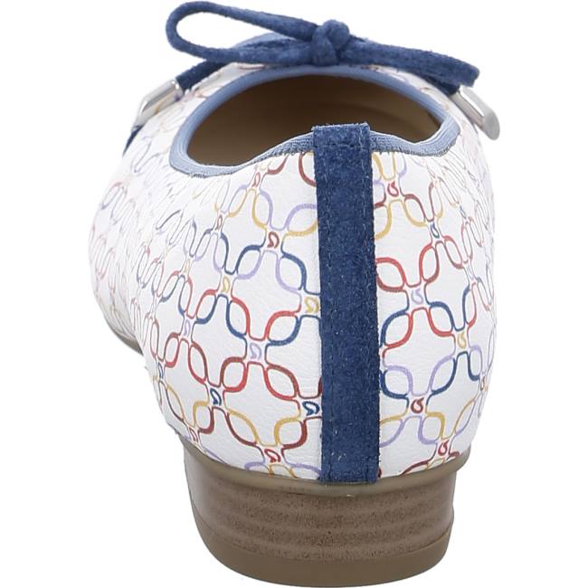 Dámské Baleríny Ara Ballet Pumps Bari Blankyt Bílé | ARA682BPA
