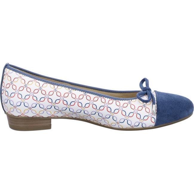 Dámské Baleríny Ara Ballet Pumps Bari Blankyt Bílé | ARA682BPA