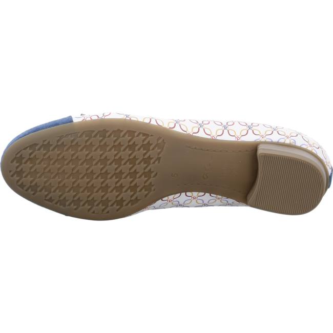 Dámské Baleríny Ara Ballet Pumps Bari Blankyt Bílé | ARA682BPA