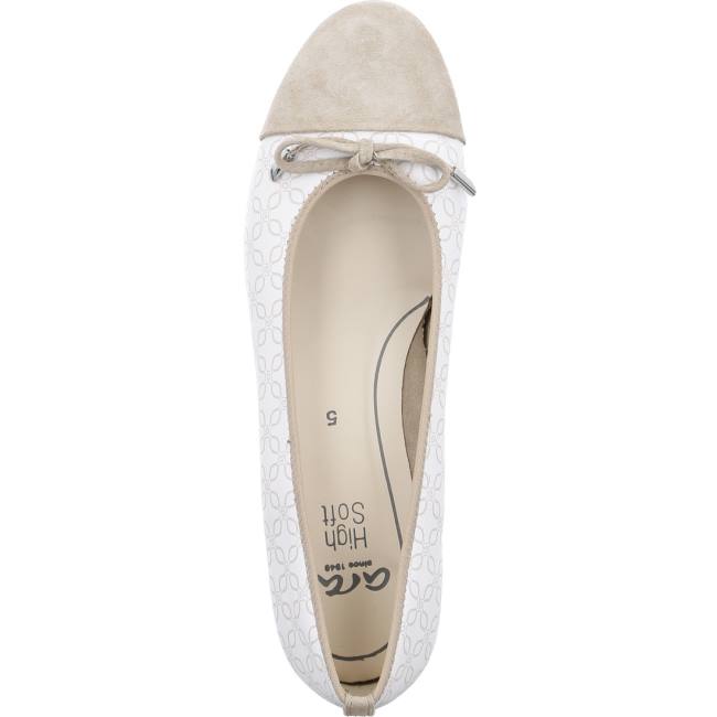 Dámské Baleríny Ara Ballet Pumps Bari Sand Hnědé | ARA534IMW