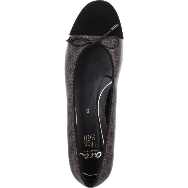 Dámské Baleríny Ara Ballet Pumps Bari Černé | ARA796AMF