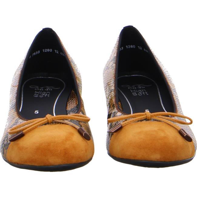 Dámské Baleríny Ara Ballet Pumps Bari Žluté | ARA785NAS