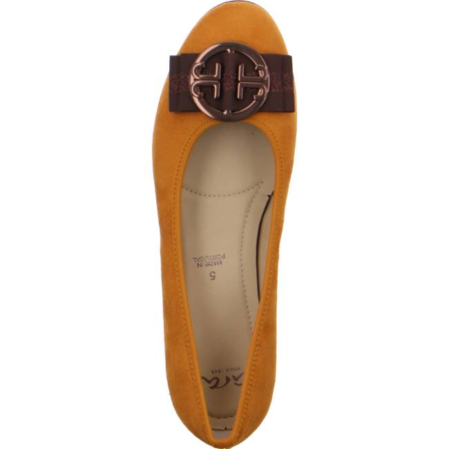 Dámské Baleríny Ara Ballet Pumps Pisa Žluté | ARA741GWC