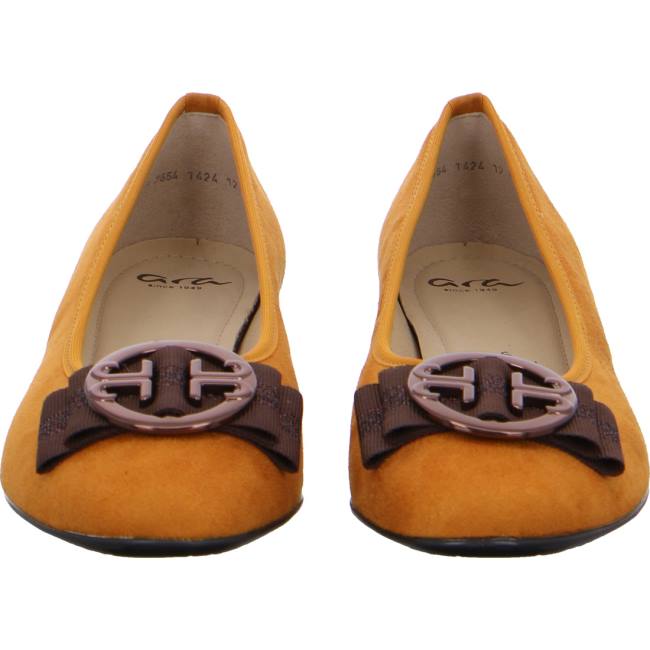 Dámské Baleríny Ara Ballet Pumps Pisa Žluté | ARA741GWC