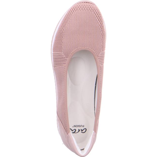 Dámské Baleríny Ara Ballet Pumps Porto Powder Růžové | ARA170UZS