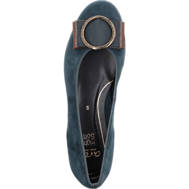 Dámské Baleríny Ara Ballet Pumps Sardinia Peacock Zelene | ARA248DLI