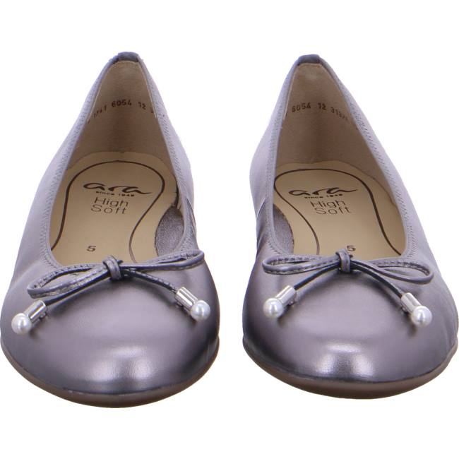 Dámské Baleríny Ara Ballet Pumps Sardinia Tin Šedé | ARA319QIB