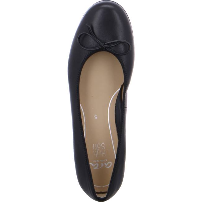 Dámské Baleríny Ara Ballet Pumps Sardinia Černé | ARA732GLW
