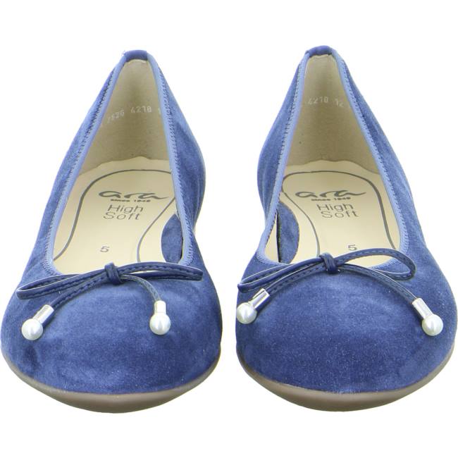 Dámské Baleríny Ara Ballet Pumps Sardinia Indigo Blankyt | ARA792SRJ