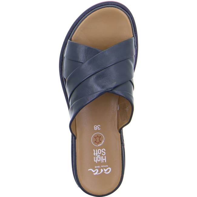 Dámské Boty Mules Ara Dubai Blankyt | ARA478BHU