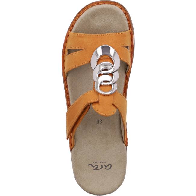 Dámské Boty Mules Ara Hawaii Ochre Hnědé | ARA978YBA