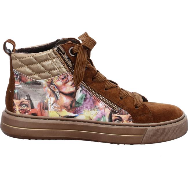 Dámské Kozačky Ara Ankle Courtyard Nuts Hnědé | ARA639KGW