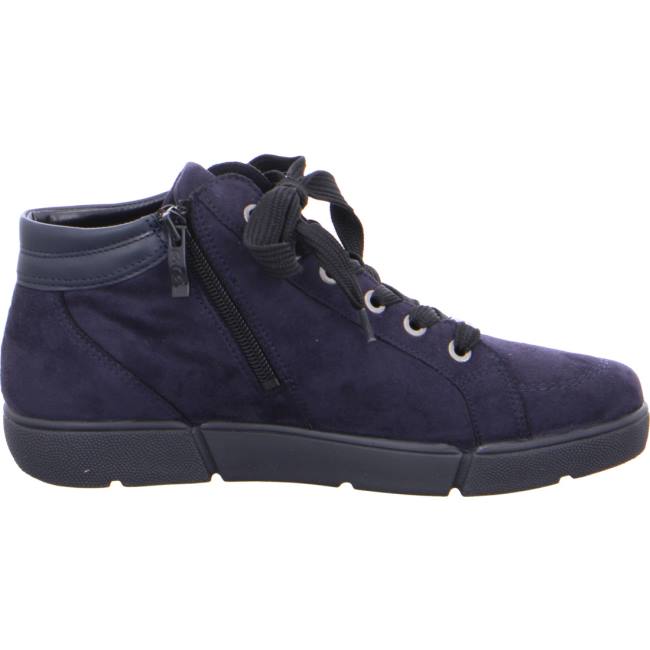 Dámské Kozačky Ara Ankle Rom Navy Blankyt | ARA945CBO