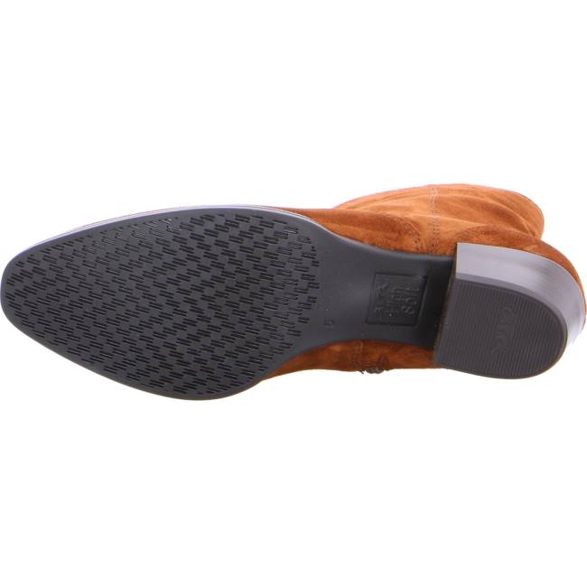 Dámské Kozačky Ara Ankle Tombstone Hnědé | ARA307VLW