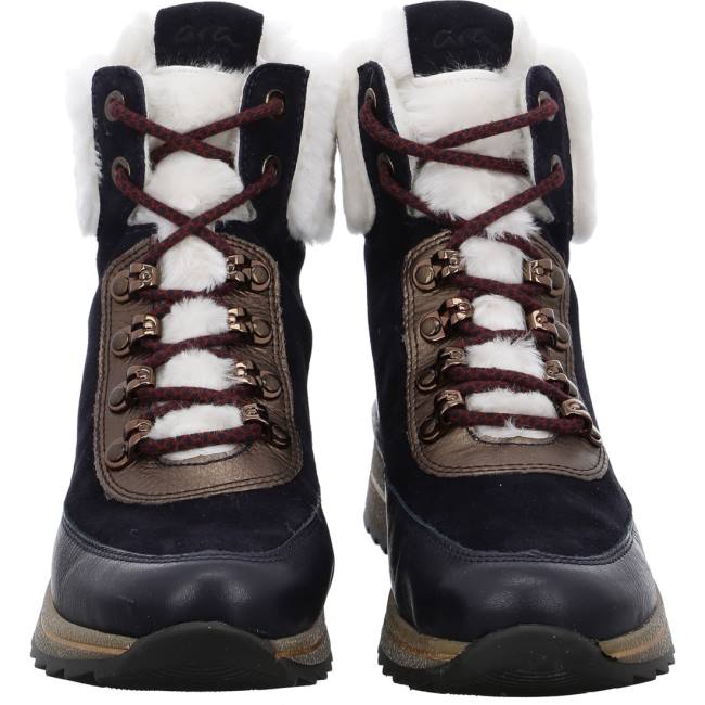 Dámské Kozačky Ara High Top Osaka Blankyt | ARA514OXR