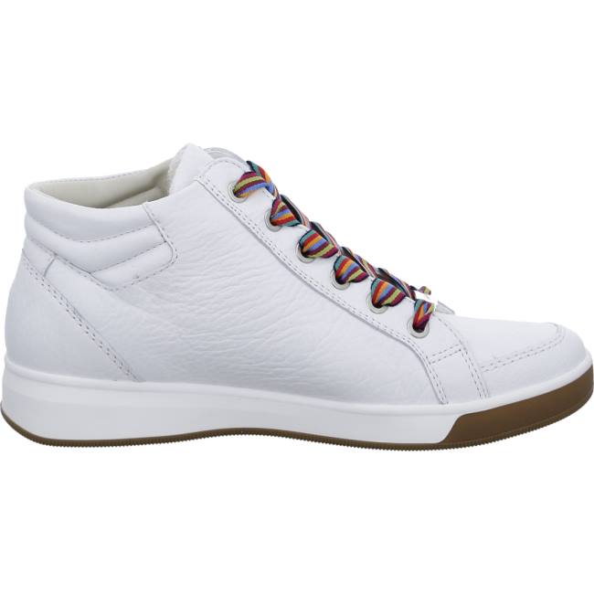Dámské Kozačky Ara High Top Rom Bílé | ARA289PEA