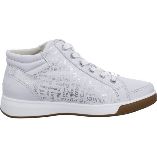 Dámské Kozačky Ara High Top Rom Nebbia Bílé | ARA492YMD