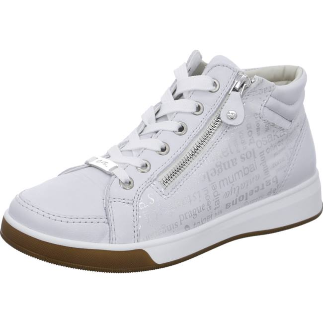 Dámské Kozačky Ara High Top Rom Nebbia Bílé | ARA492YMD