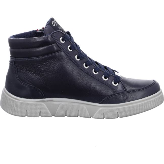 Dámské Kozačky Ara High Top Rom-sport Blankyt | ARA590ZFM