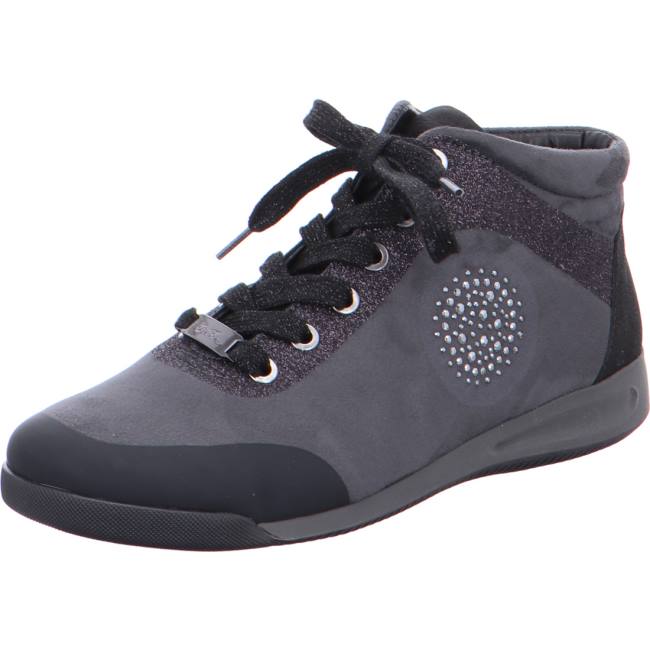 Dámské Kozačky Ara High Top Rom Černé | ARA138EAF