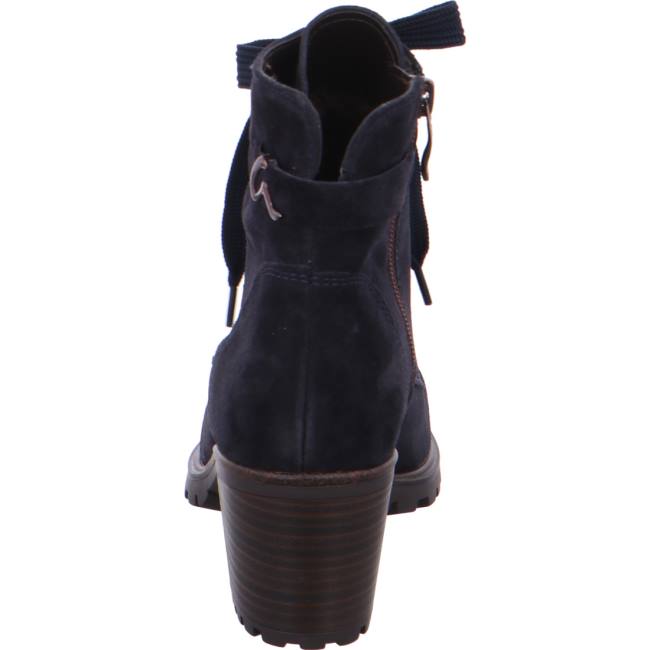 Dámské Kozačky Ara Krajkové-up Ankle Mantova Blankyt | ARA076QEZ