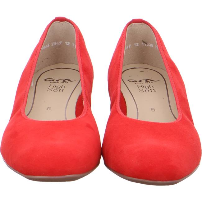 Dámské Lodičky Ara Court Shoes Graz Flame Červené | ARA701CLQ
