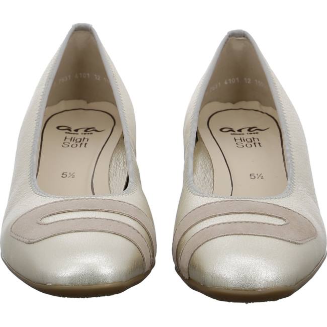 Dámské Lodičky Ara Court Shoes Graz Platinum Stříbrné | ARA239VLP