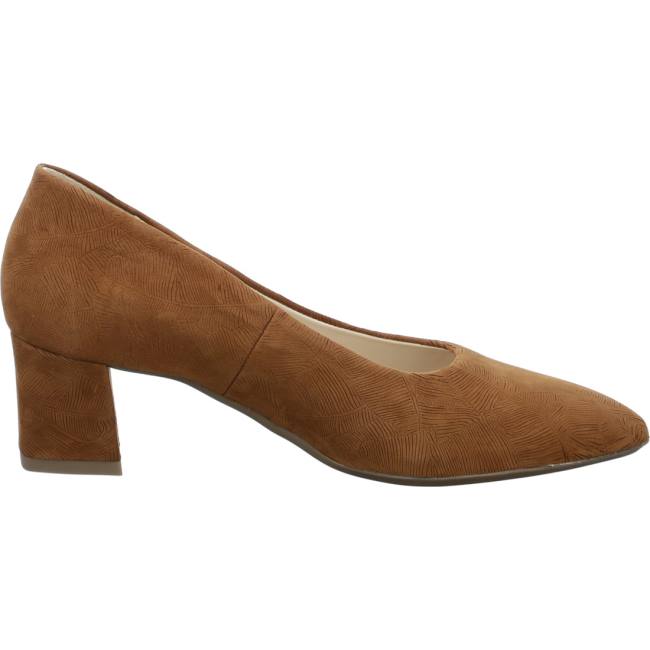 Dámské Lodičky Ara Court Shoes London Cognac Hnědé | ARA904YUG