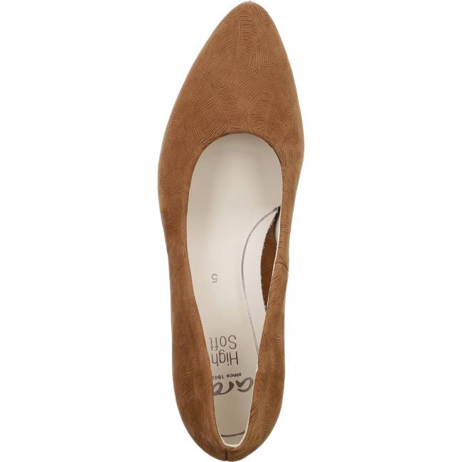 Dámské Lodičky Ara Court Shoes London Cognac Hnědé | ARA904YUG