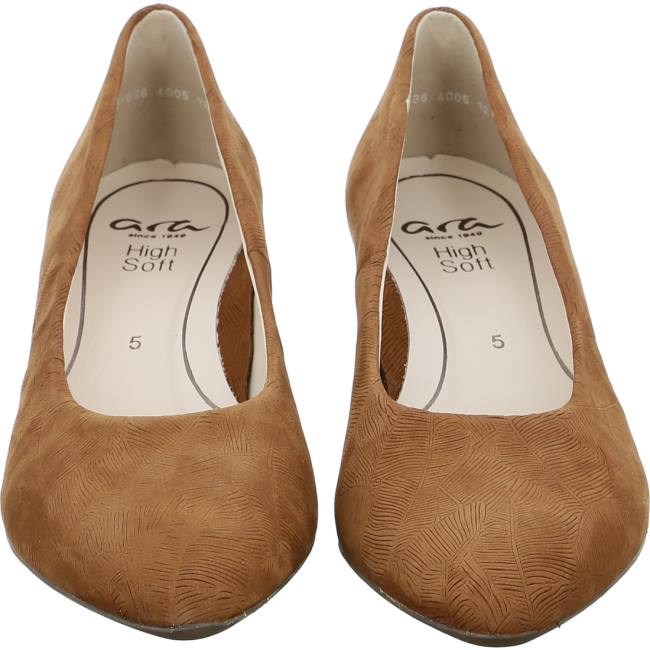 Dámské Lodičky Ara Court Shoes London Cognac Hnědé | ARA904YUG