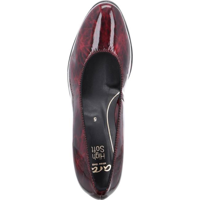 Dámské Lodičky Ara Court Shoes Orly Chianti Červené | ARA328YDW