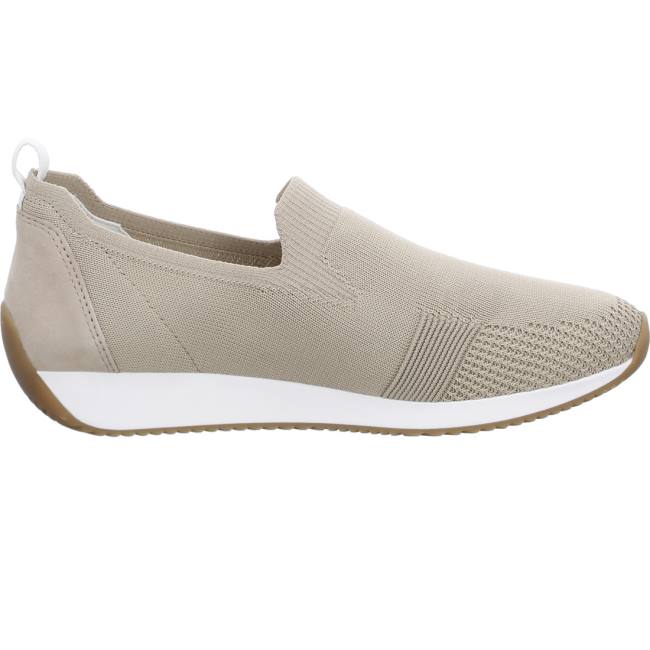 Dámské Mokasíny Ara Slip-ons Lissabon Sand Béžový | ARA702AWJ
