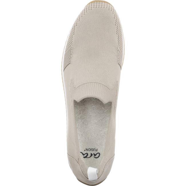 Dámské Mokasíny Ara Slip-ons Lissabon Sand Béžový | ARA702AWJ