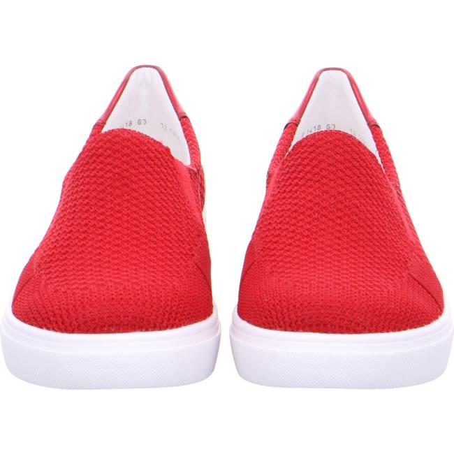 Dámské Mokasíny Ara Slip-ons New York Červené | ARA186OAQ