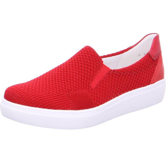 Dámské Mokasíny Ara Slip-ons New York Červené | ARA186OAQ