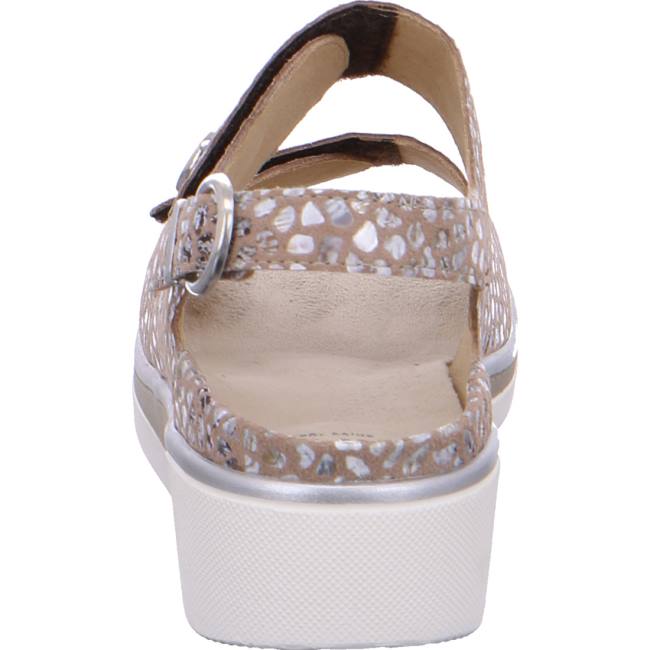 Dámské Sandály Ara Courtyard Camel Hnědé | ARA243JME