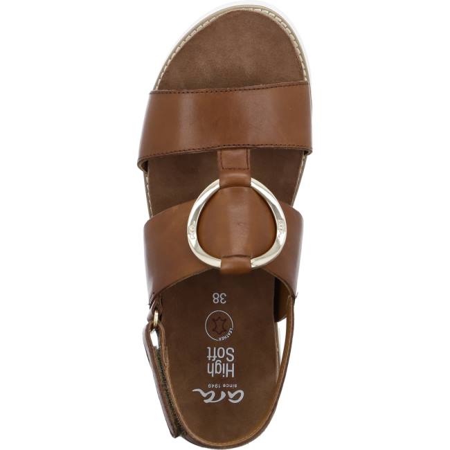 Dámské Sandály Ara Florenz Cognac Hnědé | ARA487IFU