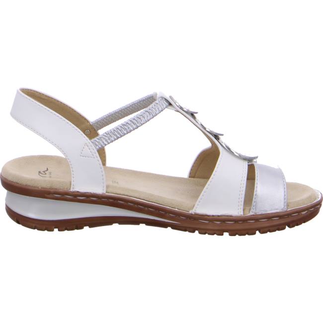 Dámské Sandály Ara Hawaii Argento Bílé | ARA026OFS