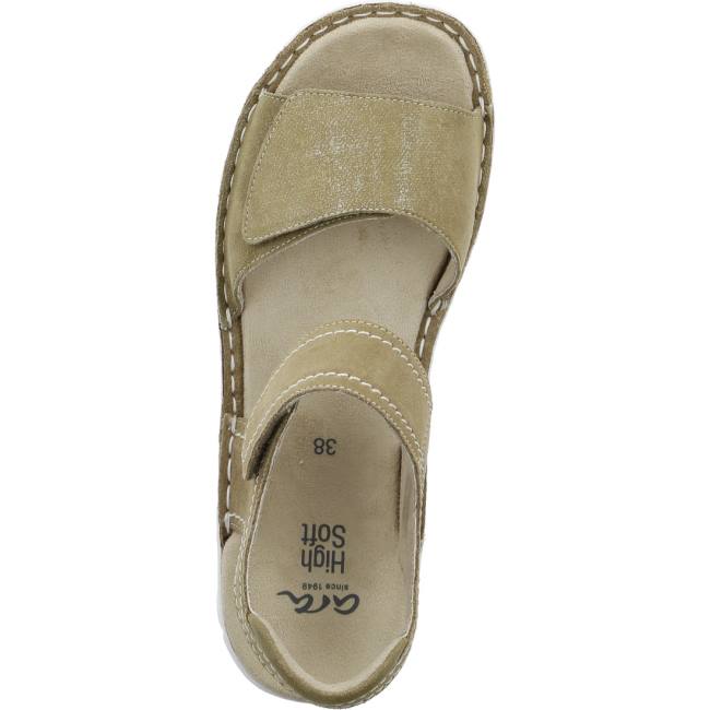 Dámské Sandály Ara Tampa Khaki Zelene | ARA016ZTL