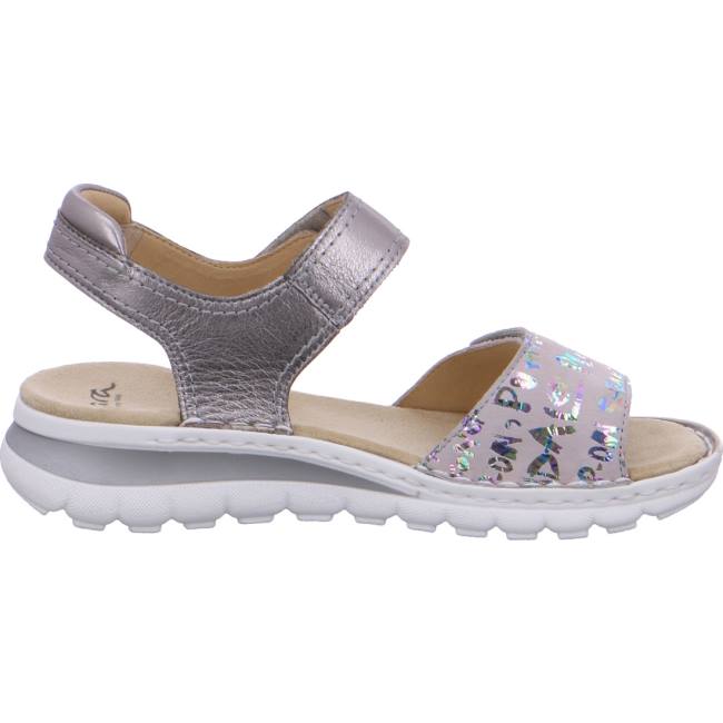 Dámské Sandály Ara Tampa Silver-grey Šedé | ARA537AVW
