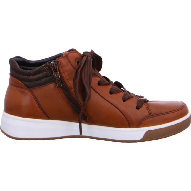 Dámské Tenisky Ara High Top Rom Hnědé | ARA132NKV