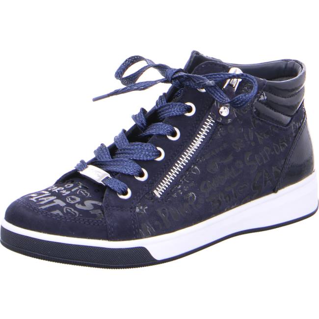 Dámské Tenisky Ara High Top Rom Navy Blankyt | ARA214PEU